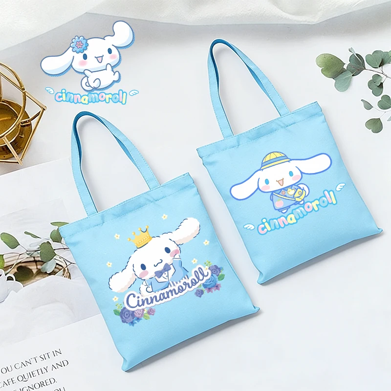 Cute Cinnamoroll Light Blue Canvas Handbag Girl Kid Reusable Fold LargeCapacity Shopping Pocket Anime Cartoon Shoulder Tote Case
Cute Cinnamoroll Light Blue Canvas Handbag Girl Kid Reusable Fold LargeCapacity Shopping Pocket Anime Cartoon Shoulder Tote Case