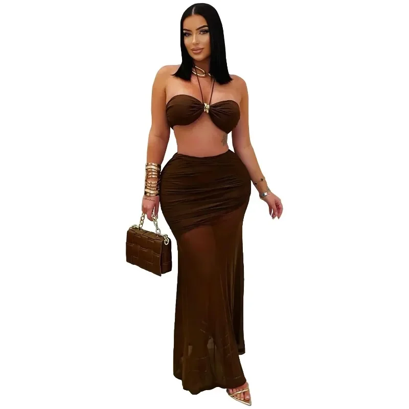 Women's Beach Holiday 2-Piece Set Crop Top And Stacked Ruched Midi Maxi Skirt Vacation Outfit for 2025
Women's Beach Holiday 2-Piece Set Crop Top And Stacked Ruched Midi Maxi Skirt Vacation Outfit for 2025