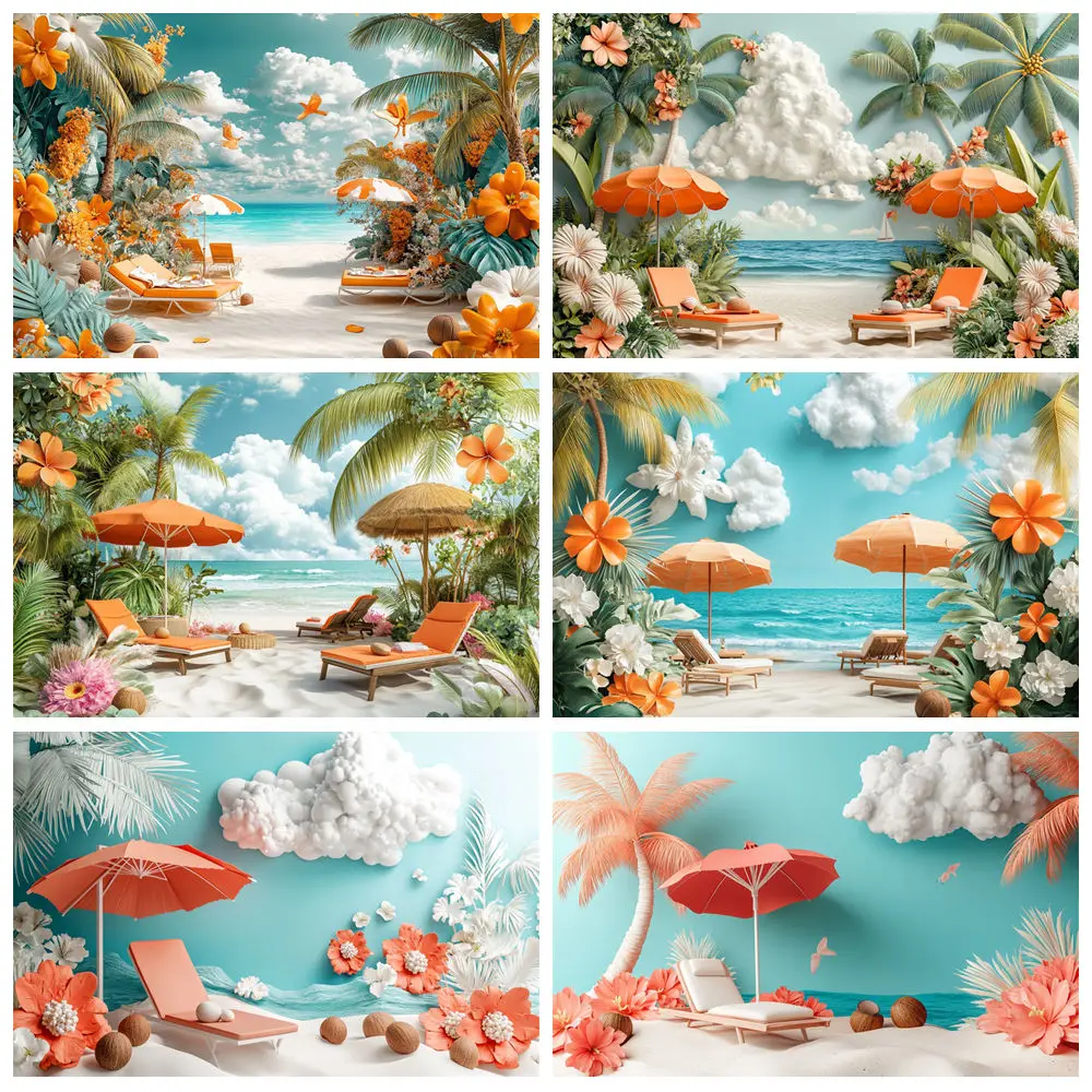Summer Beach Party Backdrop Seaside Parasol Recliner Palm Tree Travel Holiday Party Kids Portrait Photography Background Banner
Summer Beach Party Backdrop Seaside Parasol Recliner Palm Tree Travel Holiday Party Kids Portrait Photography Background Banner