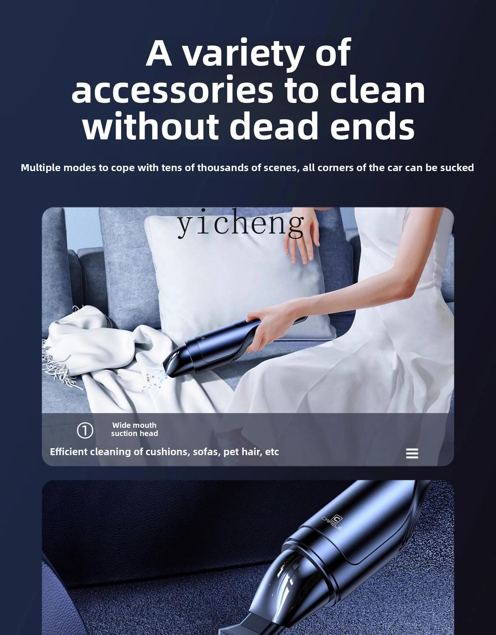 TQH Car Vacuum Cleaner Car Large Suction Small Handheld Car Wireless Mini Super Power Machine
TQH Car Vacuum Cleaner Car Large Suction Small Handheld Car Wireless Mini Super Power Machine