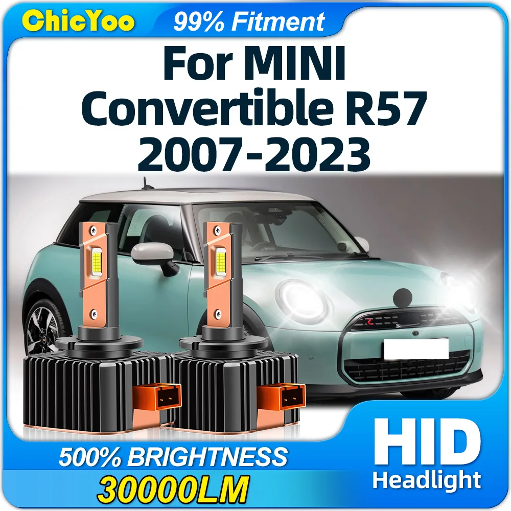 120W LED Headlights HID Bulbs 30000LM Plug and Play Xenon Lights 12V For MINI Convertible R57 2007-2018 2019 2020 2021 2022 2023
120W LED Headlights HID Bulbs 30000LM Plug and Play Xenon Lights 12V For MINI Convertible R57 2007-2018 2019 2020 2021 2022 2023