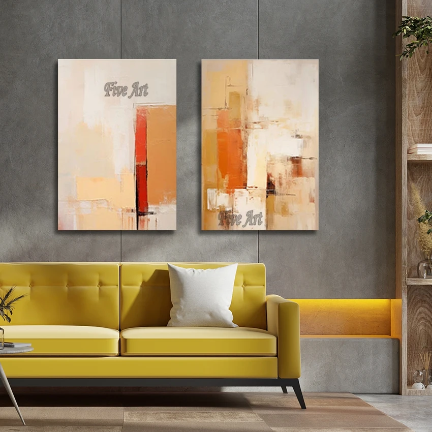 Abstract Easy Design Hand Painted Picture, 2pcs Modern Art Wall, Frameless, Office Artwork, New Arrival, Canvas Decoration
Abstract Easy Design Hand Painted Picture, 2pcs Modern Art Wall, Frameless, Office Artwork, New Arrival, Canvas Decoration