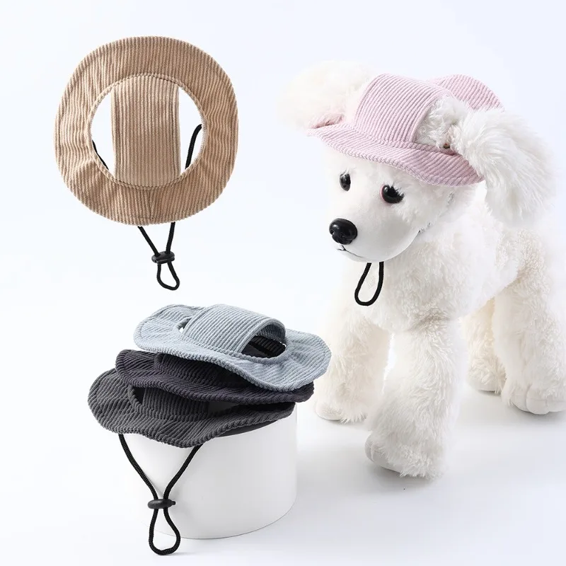 Cute Adjustable Strap Summer Breathable Ear-Hole Corduroy Pet Cat Dog Sun Protection Hat Visor Bucket Cap with Ear Holes
Cute Adjustable Strap Summer Breathable Ear-Hole Corduroy Pet Cat Dog Sun Protection Hat Visor Bucket Cap with Ear Holes