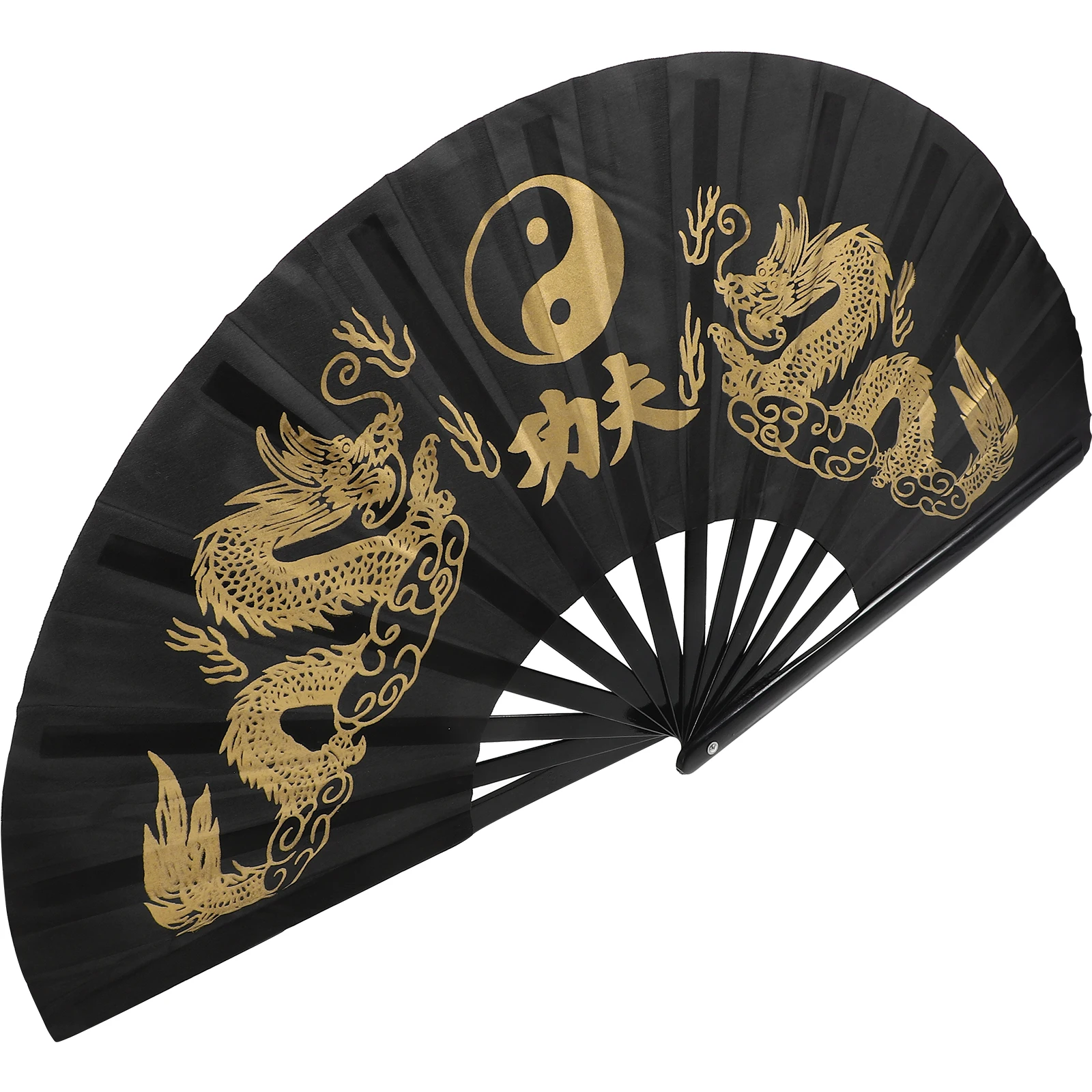 Tai Chi Inch Black Gold Dragon Fold Cloth Metal Fans for Martial Dancing Handheld Home Decoration Storage
Tai Chi Inch Black Gold Dragon Fold Cloth Metal Fans for Martial Dancing Handheld Home Decoration Storage