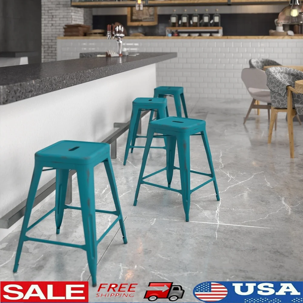 Commercial Grade Backless Metal Counter Height Stool Indoor Outdoor Stackable Durable Dining Stool Kitchen Bar Patio Game Room
Commercial Grade Backless Metal Counter Height Stool Indoor Outdoor Stackable Durable Dining Stool Kitchen Bar Patio Game Room
