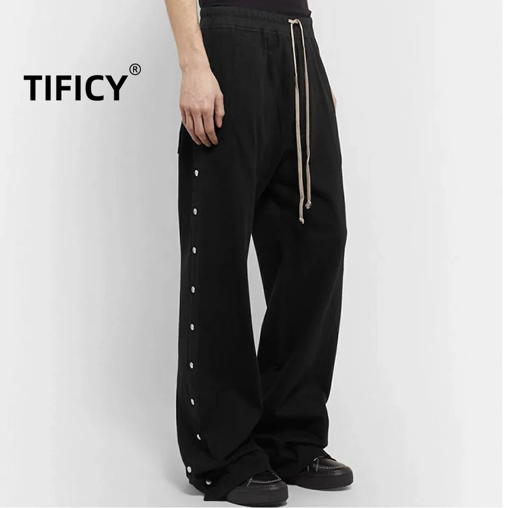 High Street с эластичной резинкой на талии, черные брюки в стиле Ro, мужские темные брюки с прямыми штанинами, повседневные широкие свободные повседневные брюки, мужская одежда
High Street с эластичной резинкой на талии, черные брюки в стиле Ro, мужские темные брюки с прямыми штанинами, повседневные широкие свободные повседневные брюки, мужская одежда