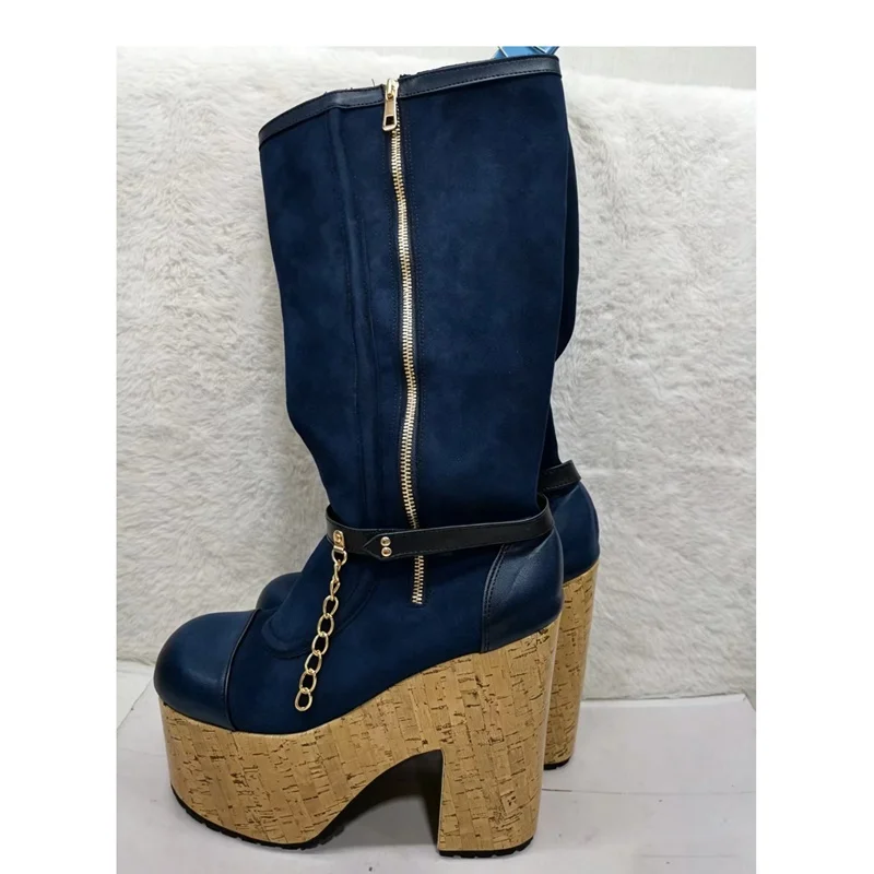 Solid Knee High Zipper Wood Pattern Boots Chunky Heel Fashion Cool Sexy Winter Casual Big Size Woman Shoes Zapatillas Mujere
Solid Knee High Zipper Wood Pattern Boots Chunky Heel Fashion Cool Sexy Winter Casual Big Size Woman Shoes Zapatillas Mujere