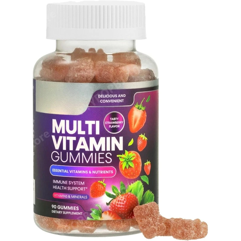 Multivitamin Gummies for Adults Daily Supplement with Vitamins A C D and B12 Immune Support Women and Men 90 Count Per Day
Multivitamin Gummies for Adults Daily Supplement with Vitamins A C D and B12 Immune Support Women and Men 90 Count Per Day