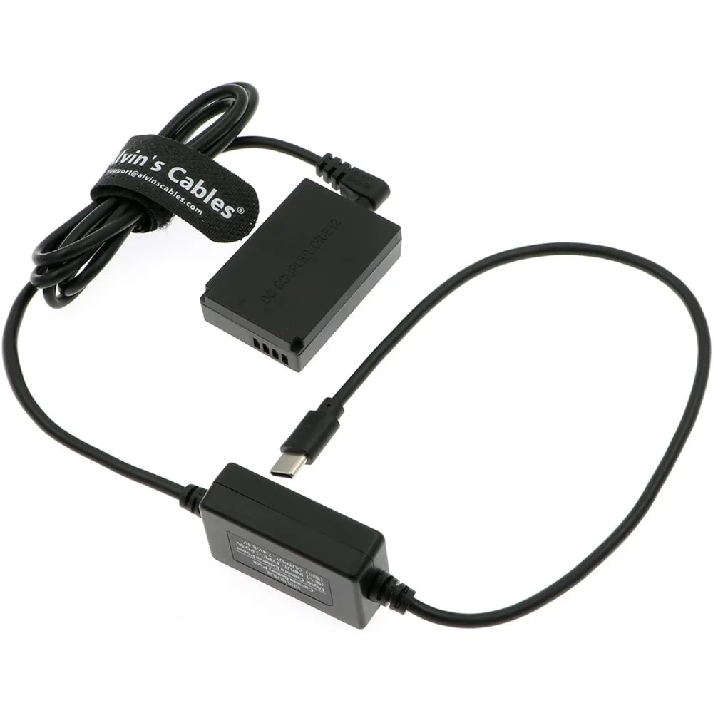 Alvin's Cables Type-C PD to LP-EL12 Dummy Battery Power Adapter Cable for Canon EOS M M2 M10 M50 M100 M200 DSLR Cameras
Alvin's Cables Type-C PD to LP-EL12 Dummy Battery Power Adapter Cable for Canon EOS M M2 M10 M50 M100 M200 DSLR Cameras