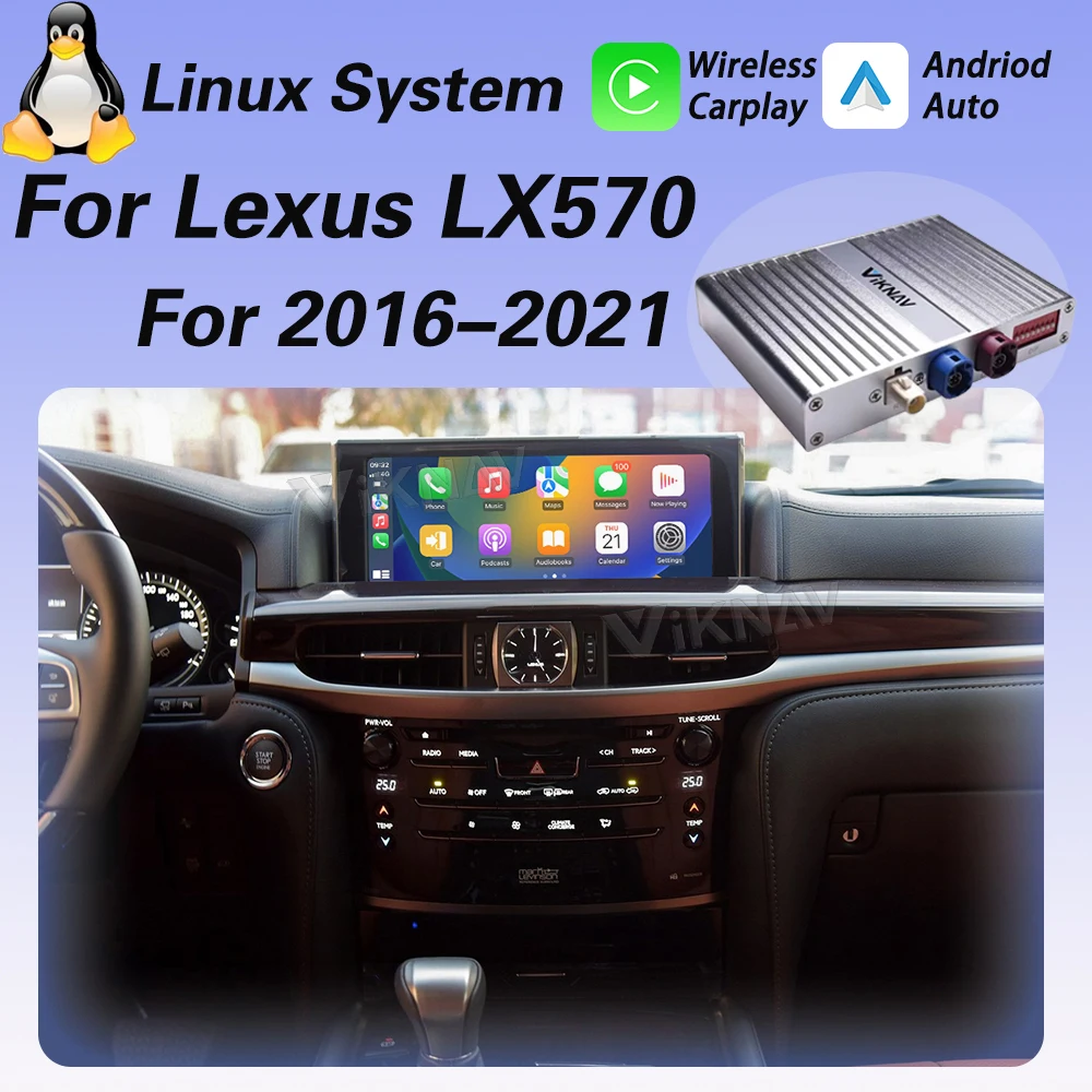 Viknav для Lexus LX570 2016-2021 Linux интерфейсная коробка подходит для оригинального автомобиля OEM экран беспроводной Apple CarPlay Android авто
Viknav для Lexus LX570 2016-2021 Linux интерфейсная коробка подходит для оригинального автомобиля OEM экран беспроводной Apple CarPlay Android авто