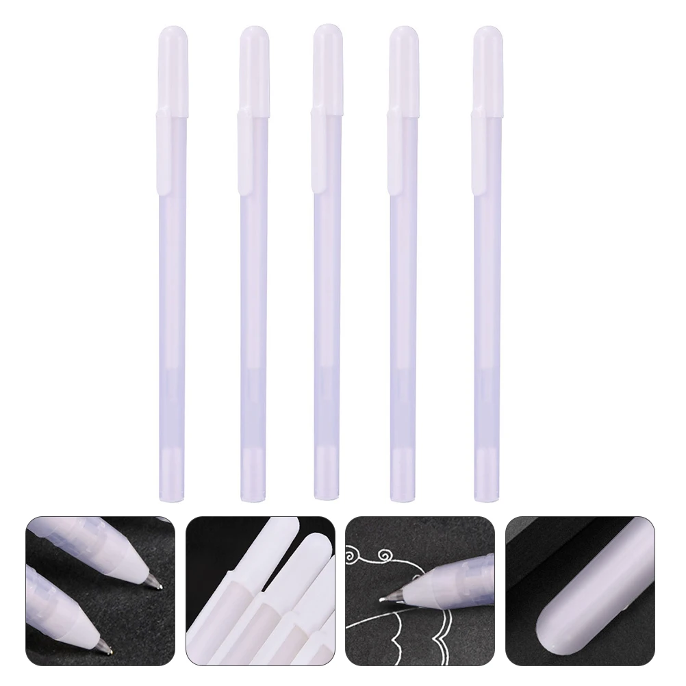 5 Pcs White Gel Pens 0 8mm Highlight Marker Art Neutral Pen Drawing Tool Waterproof Black Paper Illustration
5 Pcs White Gel Pens 0 8mm Highlight Marker Art Neutral Pen Drawing Tool Waterproof Black Paper Illustration