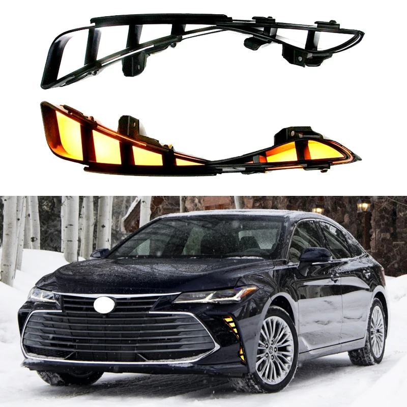 LED DRL Car Daytime Running Light Front Bumper Fog Lamps Assembly with Turn Signal Accessories For Toyota Avalon 2019 2020 2021
LED DRL Car Daytime Running Light Front Bumper Fog Lamps Assembly with Turn Signal Accessories For Toyota Avalon 2019 2020 2021