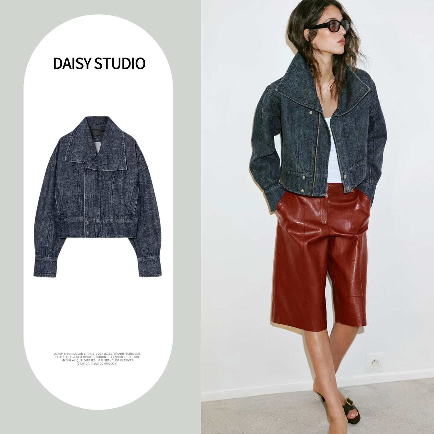 Spring Summer New Women's Casual Style Double Breasted Zipper Collar Long Sleeve Short Length Denim Jacket Outerwear 7147034
Spring Summer New Women's Casual Style Double Breasted Zipper Collar Long Sleeve Short Length Denim Jacket Outerwear 7147034