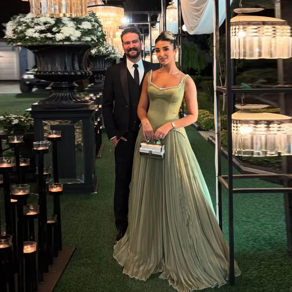 Sweetheart Collar Women Evening Dress Elegant Sleeveless A-Line Prom Gowns Mopping Length فساتين للمناسب Customized 
Sweetheart Collar Women Evening Dress Elegant Sleeveless A-Line Prom Gowns Mopping Length فساتين للمناسب Customized