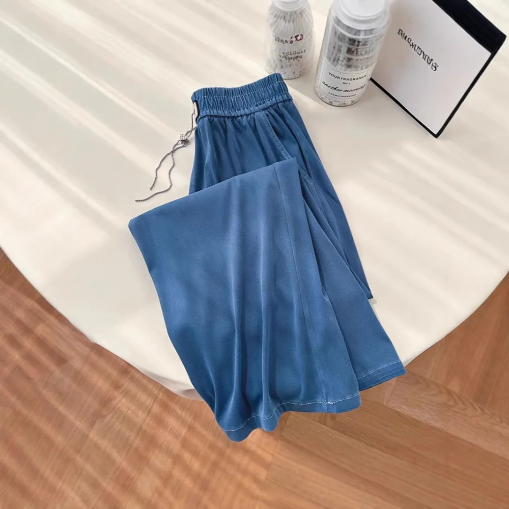 Soft Comfortable Women's Jeans 2026 Summer Thin Casual Drapey Straight Wide Leg Pants Versatile High Waist Ice Silk Trousers
Soft Comfortable Women's Jeans 2026 Summer Thin Casual Drapey Straight Wide Leg Pants Versatile High Waist Ice Silk Trousers
