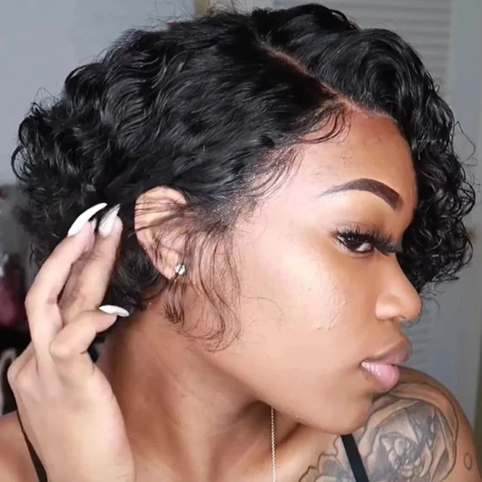 13x4x1 Short Kinky Curly Human Hair Wig Afro Short Wigs Pixie Cut Wig Human Hair
13x4x1 Short Kinky Curly Human Hair Wig Afro Short Wigs Pixie Cut Wig Human Hair