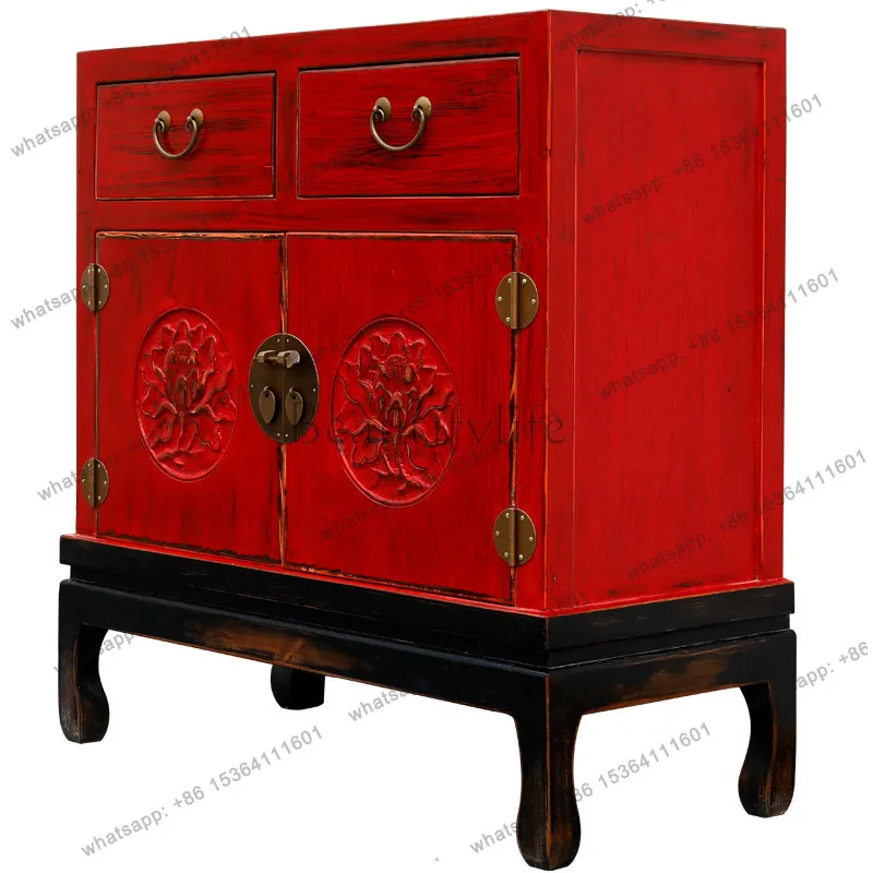 New Chinese-style solid wood dining side cabinet multi-functional large-capacity locker color retro old
New Chinese-style solid wood dining side cabinet multi-functional large-capacity locker color retro old