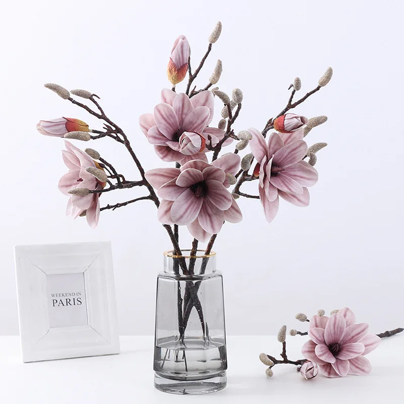 Simulation 2 Head Feel 3D Magnolia Flower Wedding Decor Artificial Flowers Orchids Farmhouse Home Decoration Accessories
Simulation 2 Head Feel 3D Magnolia Flower Wedding Decor Artificial Flowers Orchids Farmhouse Home Decoration Accessories