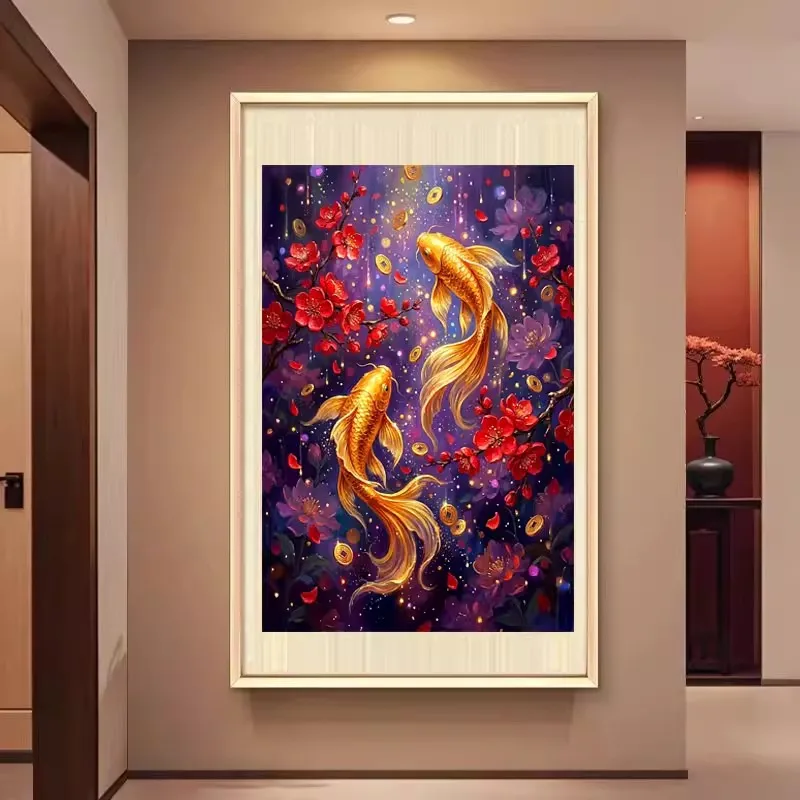 Plum blossom goldfish 9CT 11CT Embroidery DIY Chinese Style Printed Kits Cross Stitch Thread Needlework Sets Home Crafts
Plum blossom goldfish 9CT 11CT Embroidery DIY Chinese Style Printed Kits Cross Stitch Thread Needlework Sets Home Crafts