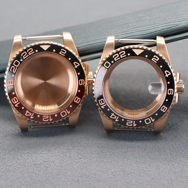 Rose Gold 40mm Men Watch Case Accessories Insert Sapphire Glass For GMT Seiko NH35 NH36 NH38 4R36 8215 2824 Movement 28.5mm Dial
Rose Gold 40mm Men Watch Case Accessories Insert Sapphire Glass For GMT Seiko NH35 NH36 NH38 4R36 8215 2824 Movement 28.5mm Dial
