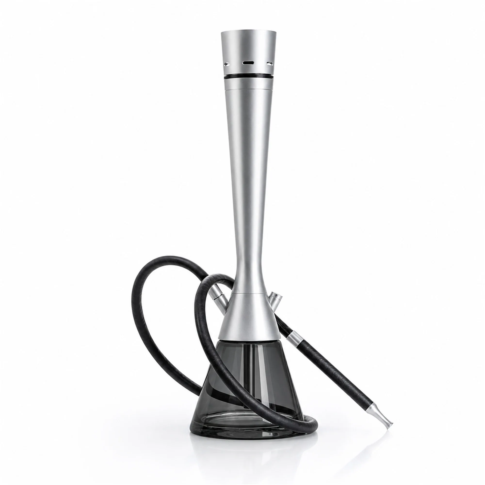 Silver Hookah Set 730mm Modern Metal Shisha Hookah Kit with Smoked Glass Base Hose Mouthpiece Storage Box for Home Lounge
Silver Hookah Set 730mm Modern Metal Shisha Hookah Kit with Smoked Glass Base Hose Mouthpiece Storage Box for Home Lounge