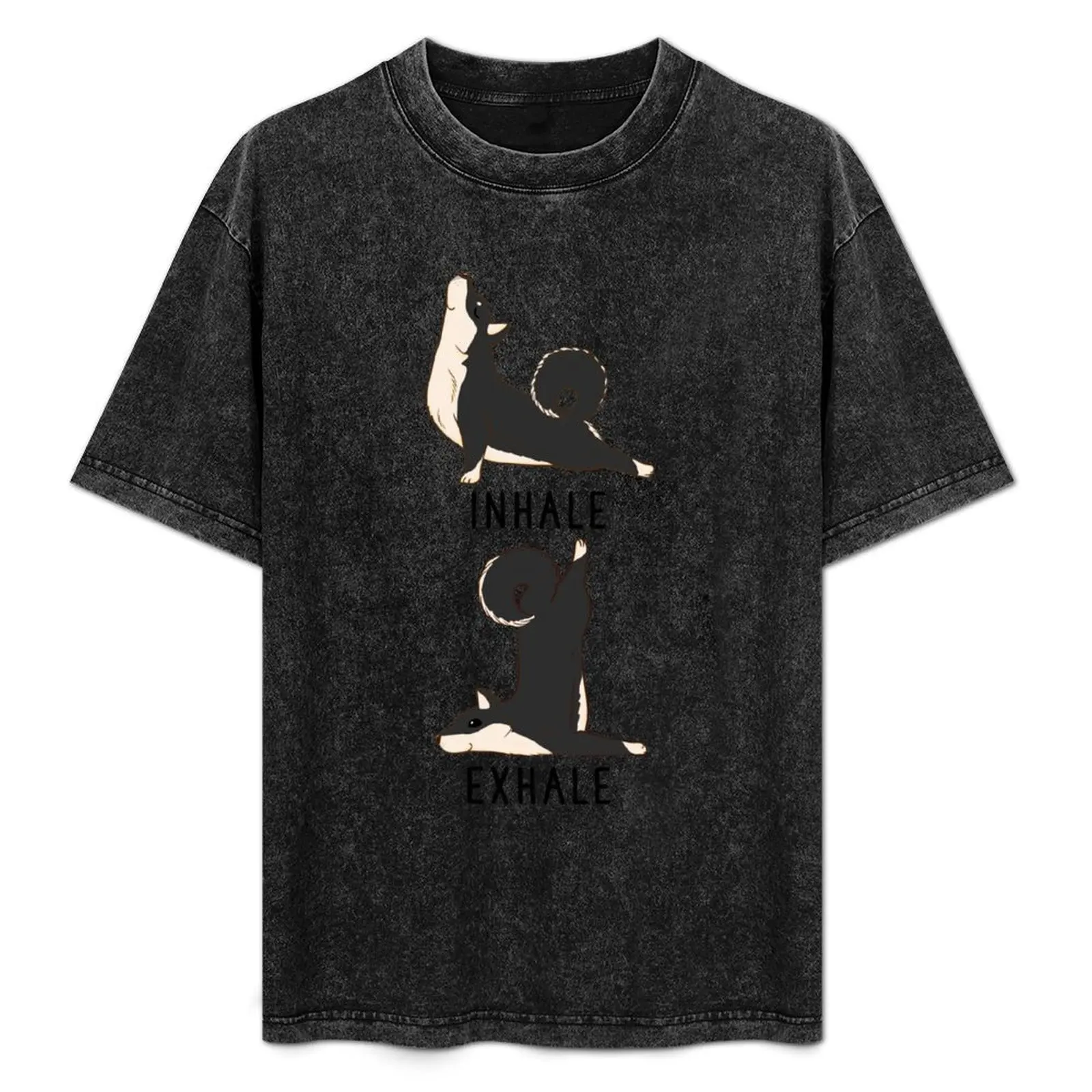 Inhale Exhale Black and Tan Shiba Inu Yoga T-Shirt Classic Basic Casual T-Shirt
Inhale Exhale Black and Tan Shiba Inu Yoga T-Shirt Classic Basic Casual T-Shirt