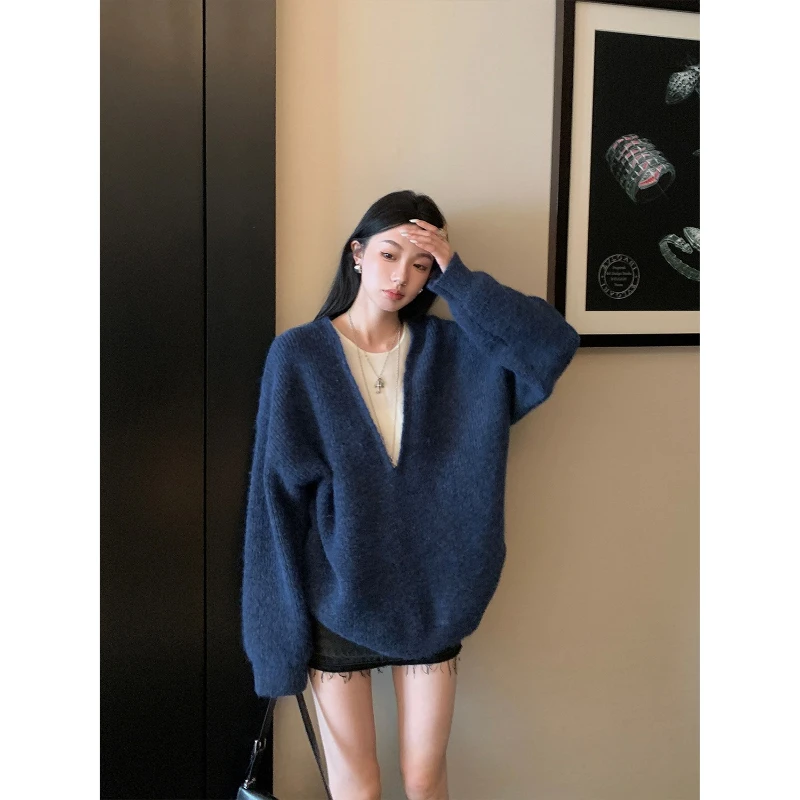 Fake Two Loose Crew Neck Sweaters, Comfortable, Elegant Beautiful, Fashionable, Gentle Temperament, Lazy Top
Fake Two Loose Crew Neck Sweaters, Comfortable, Elegant Beautiful, Fashionable, Gentle Temperament, Lazy Top