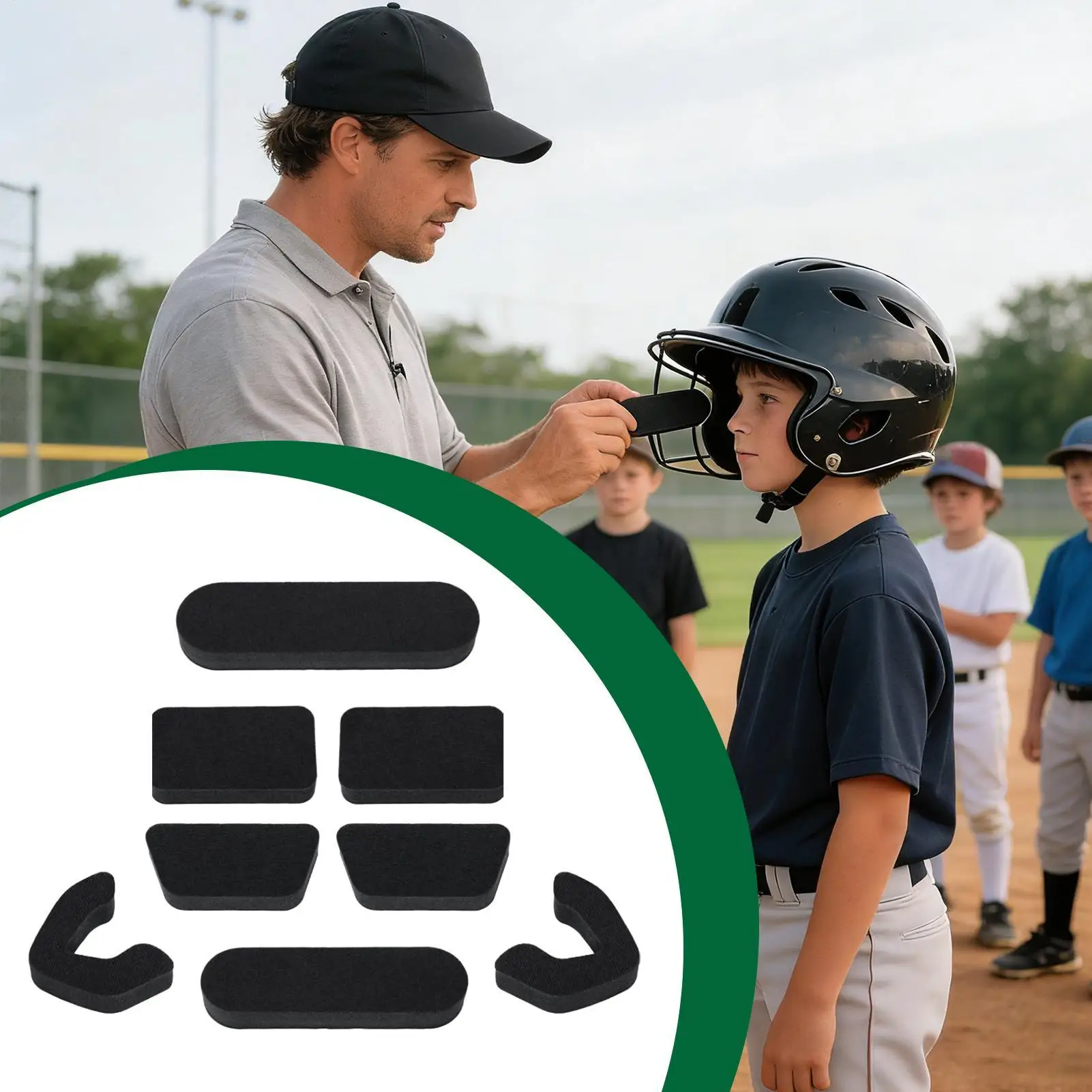 Helmet Padding 0.79 Inch Thickened Foam Universal Soft Pads Baseball Helmet Padding For Baseball Catchers Batting Softball
Helmet Padding 0.79 Inch Thickened Foam Universal Soft Pads Baseball Helmet Padding For Baseball Catchers Batting Softball