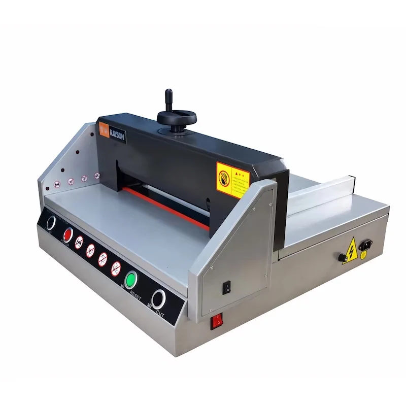 Electric paper cutter desktop electric bid document 40mm thickness automatic heavy-duty G-330 book paper cutting machine
Electric paper cutter desktop electric bid document 40mm thickness automatic heavy-duty G-330 book paper cutting machine