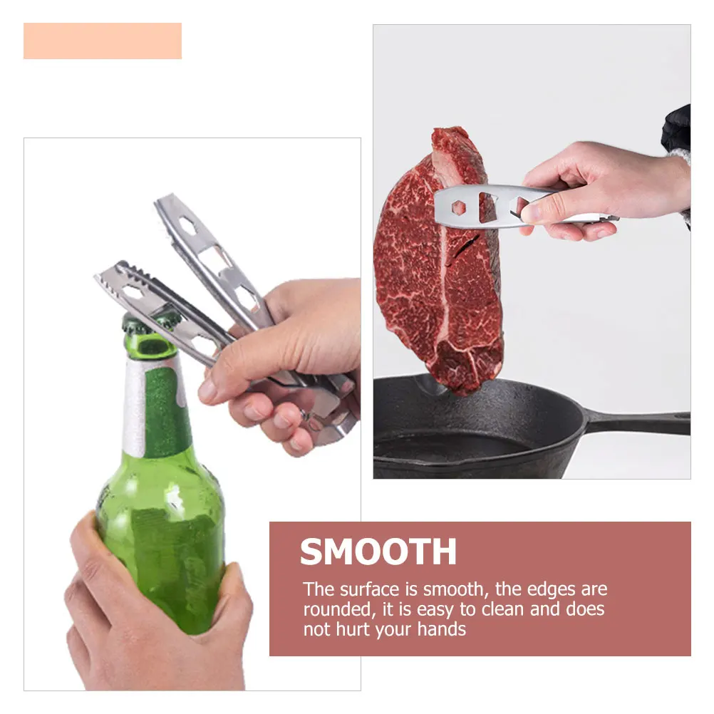 Multifunctional Pot Clip Stainless Steel BBQ Tong Ergonomic Handle Camping Outdoor Supplies Portable Grill Tongs Kitchen Tool
Multifunctional Pot Clip Stainless Steel BBQ Tong Ergonomic Handle Camping Outdoor Supplies Portable Grill Tongs Kitchen Tool