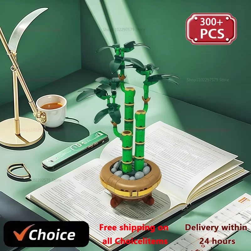 300+PCS DIY Artificial Flower Bouquet Lucky Bamboo Potted Plants 10344 Building Blocks MOC Creative Toys For Girls And Kids Gift
300+PCS DIY Artificial Flower Bouquet Lucky Bamboo Potted Plants 10344 Building Blocks MOC Creative Toys For Girls And Kids Gift