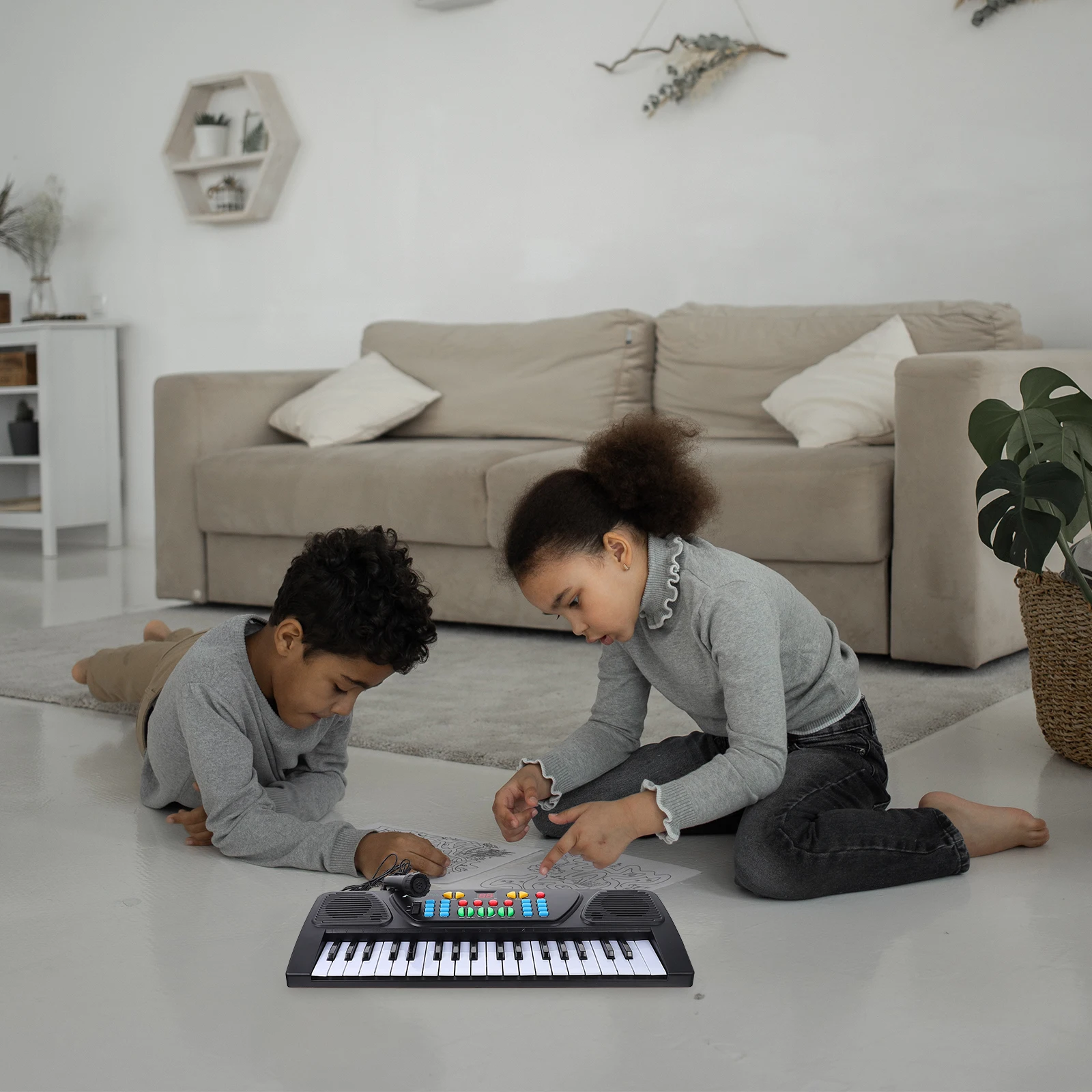 37 Key Music Electronic Keyboard Toy Abs Material Smooth Edges Baby Puzzle Infant Activity Play Stimulate Talent
37 Key Music Electronic Keyboard Toy Abs Material Smooth Edges Baby Puzzle Infant Activity Play Stimulate Talent