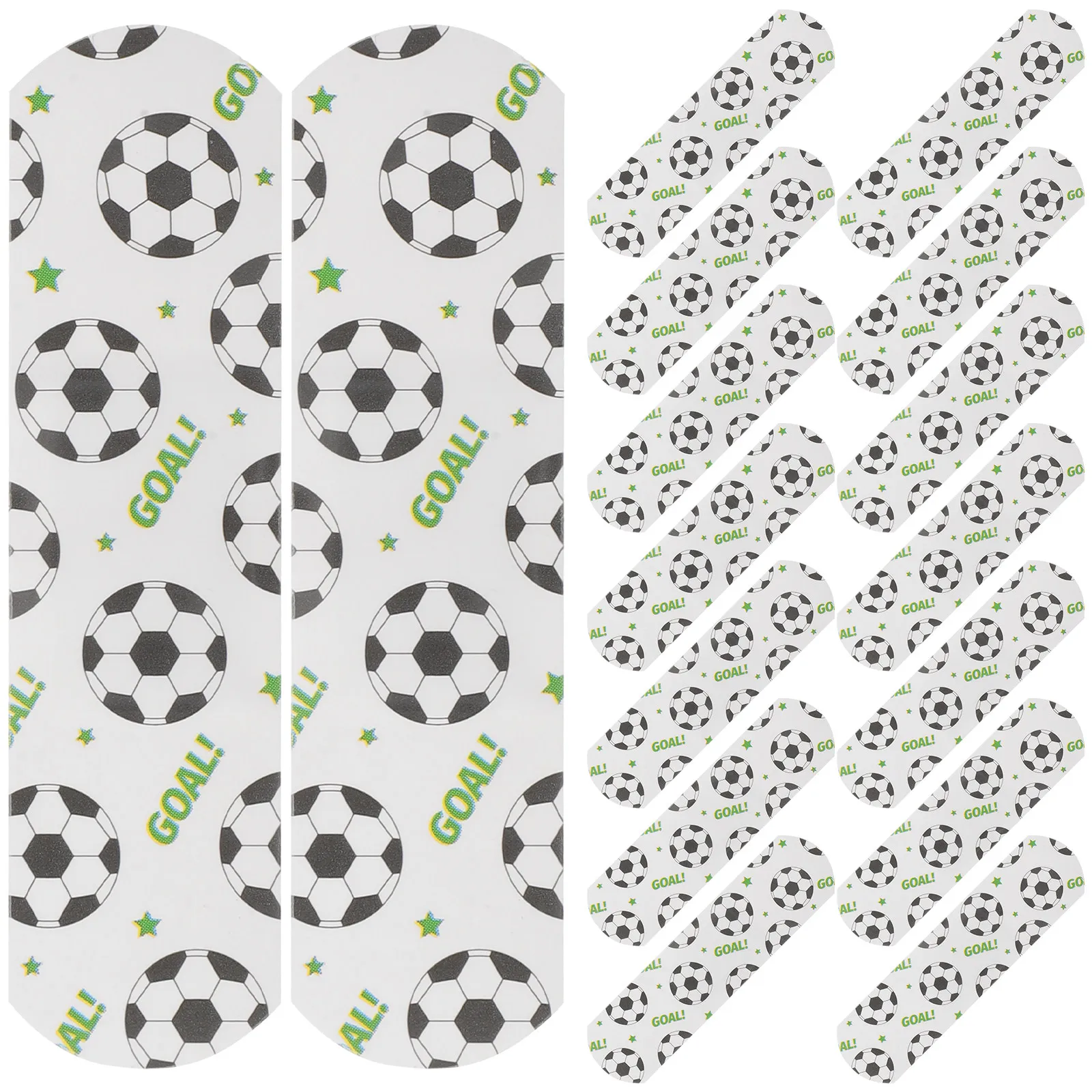 100Pcs Soccer Cartoon Bandages for Kids Waterproof Cute Adhesive Bandage Set Fun Decorative Spot Bandages for Fingers Knees
100Pcs Soccer Cartoon Bandages for Kids Waterproof Cute Adhesive Bandage Set Fun Decorative Spot Bandages for Fingers Knees