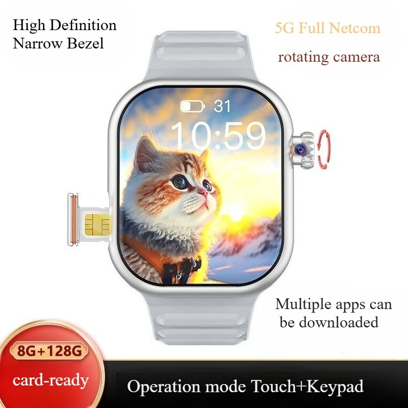 New rotating camera smart watch can plug in card with bluetooth call men's watch sports fitness, tracker health smart watch
New rotating camera smart watch can plug in card with bluetooth call men's watch sports fitness, tracker health smart watch
