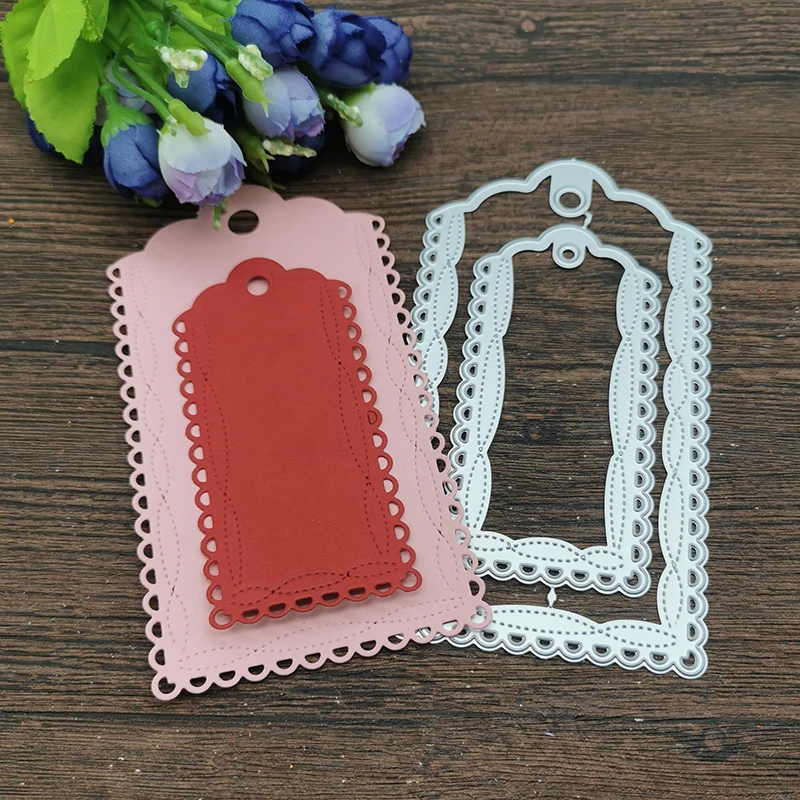 2Pcs Lace Tag Metal Cutting Dies Stencils For DIY Scrapbooking Decorative Embossing Handcraft Template
2Pcs Lace Tag Metal Cutting Dies Stencils For DIY Scrapbooking Decorative Embossing Handcraft Template