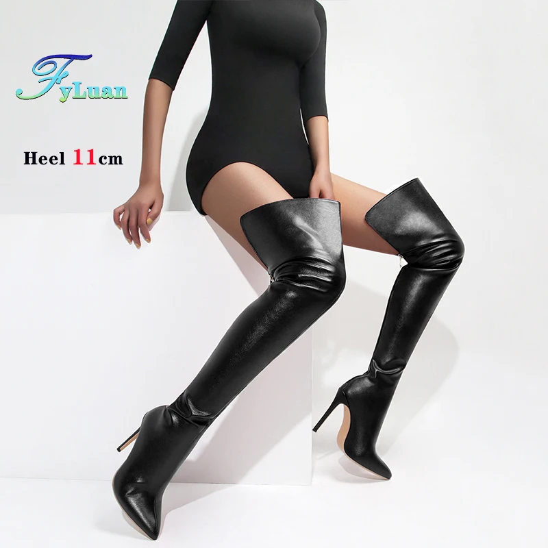 Autumn Winter Women Long Boots Back Zipper Thigh High Over-the-Knee Lady Elastic Boots Female High Heeled Shoes Large Size 35-48
Autumn Winter Women Long Boots Back Zipper Thigh High Over-the-Knee Lady Elastic Boots Female High Heeled Shoes Large Size 35-48