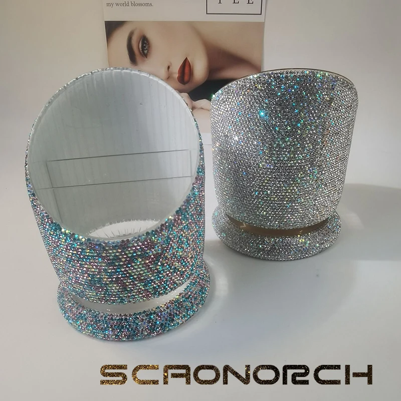 Luxury Rotary Rhinestone Makeup Organizers Sparkling Pencil Pen Holder Cosmetic Storage Tool Cosmetic Brush Storage Box 3 Slots
Luxury Rotary Rhinestone Makeup Organizers Sparkling Pencil Pen Holder Cosmetic Storage Tool Cosmetic Brush Storage Box 3 Slots
