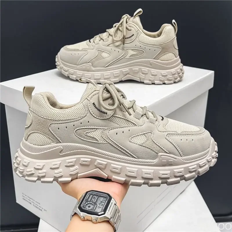 Men's Shoes Spring Breathable Mesh Sports Shoes Trendy Thick Sole Non Slip Casual Running Simple Comfortable Trendy Shoes
Men's Shoes Spring Breathable Mesh Sports Shoes Trendy Thick Sole Non Slip Casual Running Simple Comfortable Trendy Shoes
