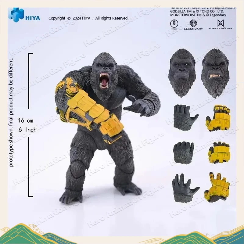 In Stock HIYA 16CM 6-inch Action Figure Exquisite Series Godzilla X King Kong New Empire King Kong B.E.A.S.T. Glove Version.
In Stock HIYA 16CM 6-inch Action Figure Exquisite Series Godzilla X King Kong New Empire King Kong B.E.A.S.T. Glove Version.