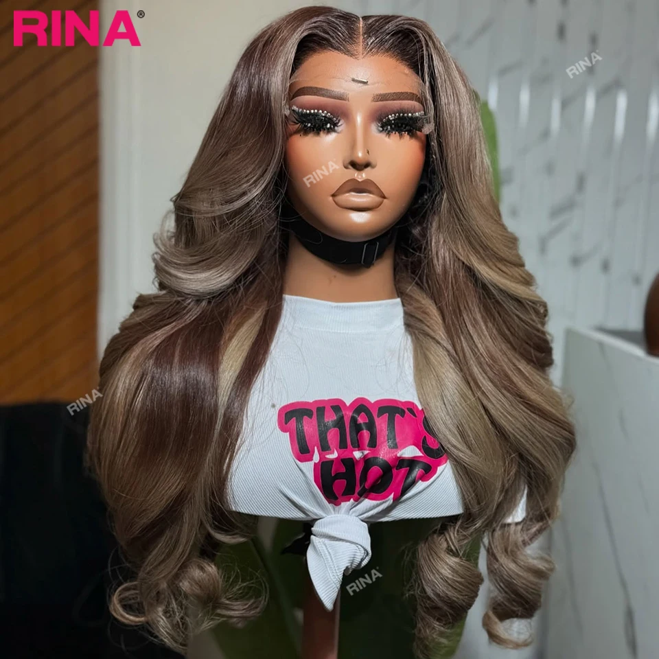 Dark Brown Highlight Color 13x6 Transparent Lace Frontal Wigs Body Wave Human Hair Wigs 13x4 Front Wig Brazilian Pre Plucked
Dark Brown Highlight Color 13x6 Transparent Lace Frontal Wigs Body Wave Human Hair Wigs 13x4 Front Wig Brazilian Pre Plucked
