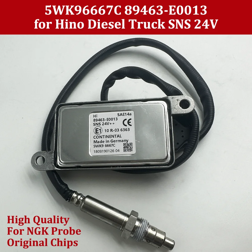 5WK96667C 89463-E0013 89463E0013 New High Quality for NGK Probe Nox Nitrogen Oxides Sensor For Hino Diesel Truck SNS 24V
5WK96667C 89463-E0013 89463E0013 New High Quality for NGK Probe Nox Nitrogen Oxides Sensor For Hino Diesel Truck SNS 24V