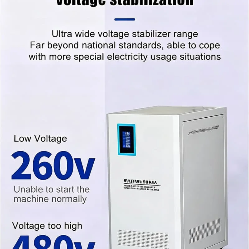 Industrial Voltage Stabilizer 3 Phase 380V Input Output for Water Pump Irrigation System Agricultural Machinery Customized
Industrial Voltage Stabilizer 3 Phase 380V Input Output for Water Pump Irrigation System Agricultural Machinery Customized