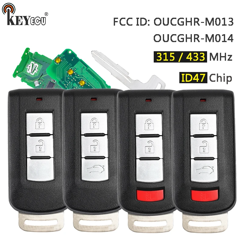 KEYECU 315 МГц/433 МГц ID47 чип OUCGHR-M013/OUCGHR-M014 умный дистанционный автомобильный брелок без ключа для Mitsubishi Xpander Eclipse
KEYECU 315 МГц/433 МГц ID47 чип OUCGHR-M013/OUCGHR-M014 умный дистанционный автомобильный брелок без ключа для Mitsubishi Xpander Eclipse