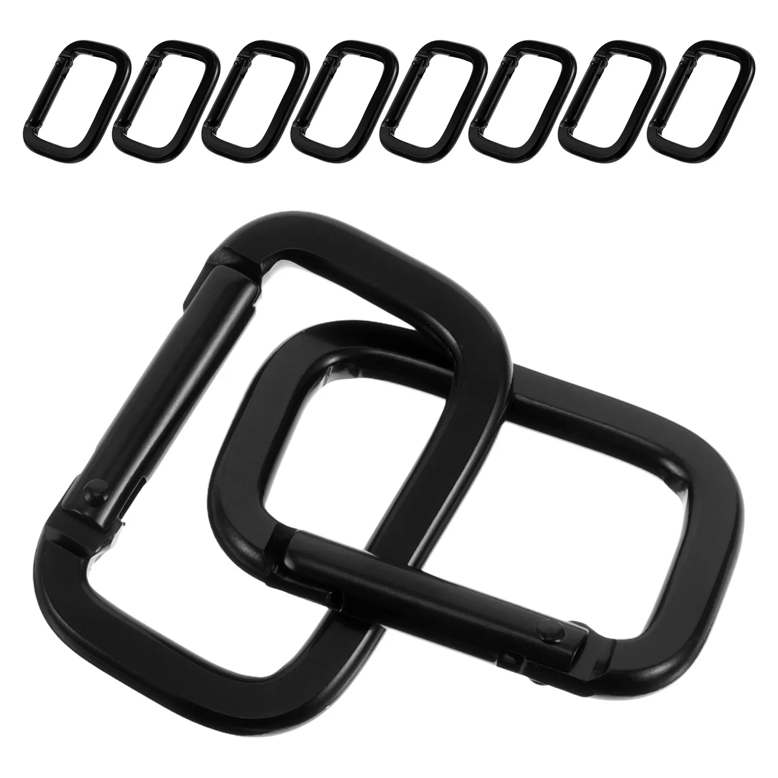 10pcs Black Aluminum Alloy Carabiner D Rings Heavy Duty Buckle Clips for Bag Water Bottle Camping Hiking Accessories
10pcs Black Aluminum Alloy Carabiner D Rings Heavy Duty Buckle Clips for Bag Water Bottle Camping Hiking Accessories