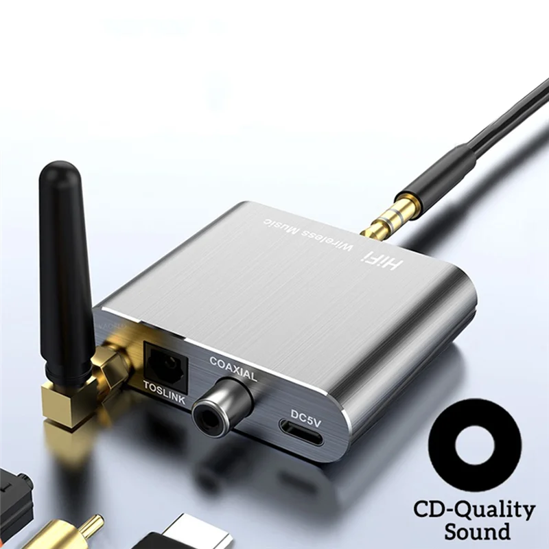 POP-lBluetooth 5.2 CSR беспроводной приемник Hi-Fi стерео аудио адаптер поддержка коаксиального оптического волокна AptX-LL для автомобильных наушников
POP-lBluetooth 5.2 CSR беспроводной приемник Hi-Fi стерео аудио адаптер поддержка коаксиального оптического волокна AptX-LL для автомобильных наушников