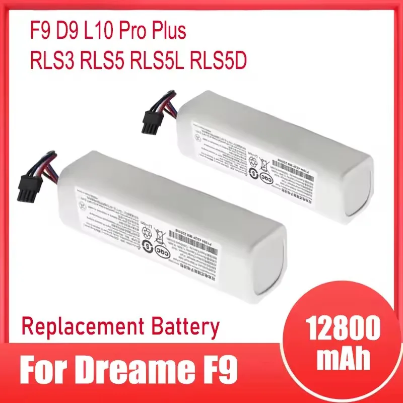 Dreame Robot Vacuum Battery 14.4V 12800mAh P2150-4S2P-XWDLS Replacement Pack for S10 D9 F9 L10Pro L10Plus Mijia
Dreame Robot Vacuum Battery 14.4V 12800mAh P2150-4S2P-XWDLS Replacement Pack for S10 D9 F9 L10Pro L10Plus Mijia