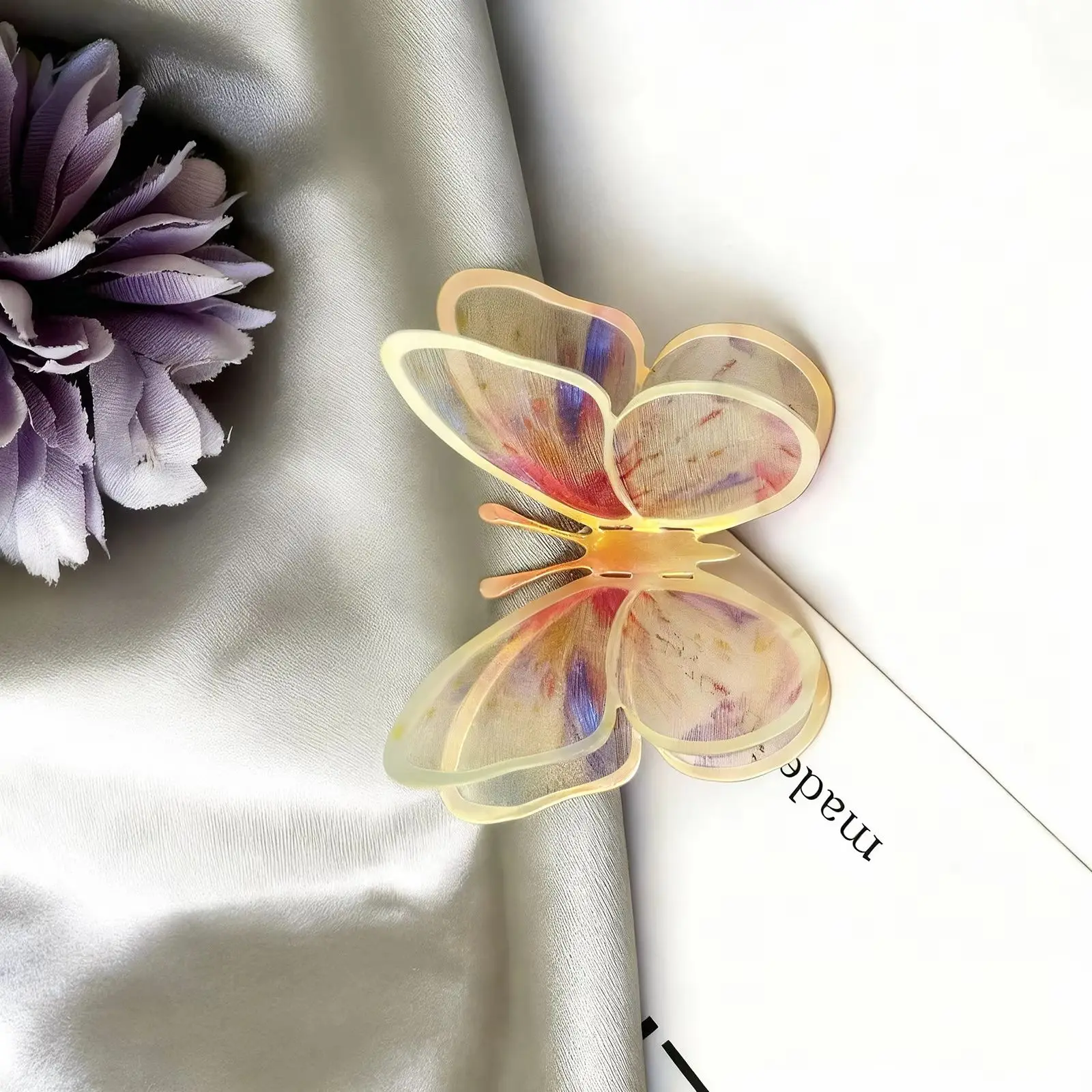 50pcs 5cm Gilt Edged Organza Fabric Butterfly Appliques Double-layer Chiffon Butterfly Patches Handmade Hairpin Accessories
50pcs 5cm Gilt Edged Organza Fabric Butterfly Appliques Double-layer Chiffon Butterfly Patches Handmade Hairpin Accessories