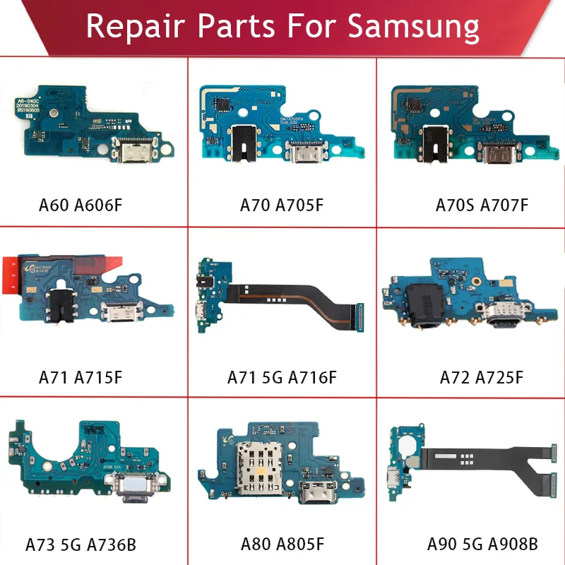 Charge Dock Connector For Samsung A60 A70 A70S A71 5G A72 A73 A80 A90 USB Flex charging board with IC
Charge Dock Connector For Samsung A60 A70 A70S A71 5G A72 A73 A80 A90 USB Flex charging board with IC