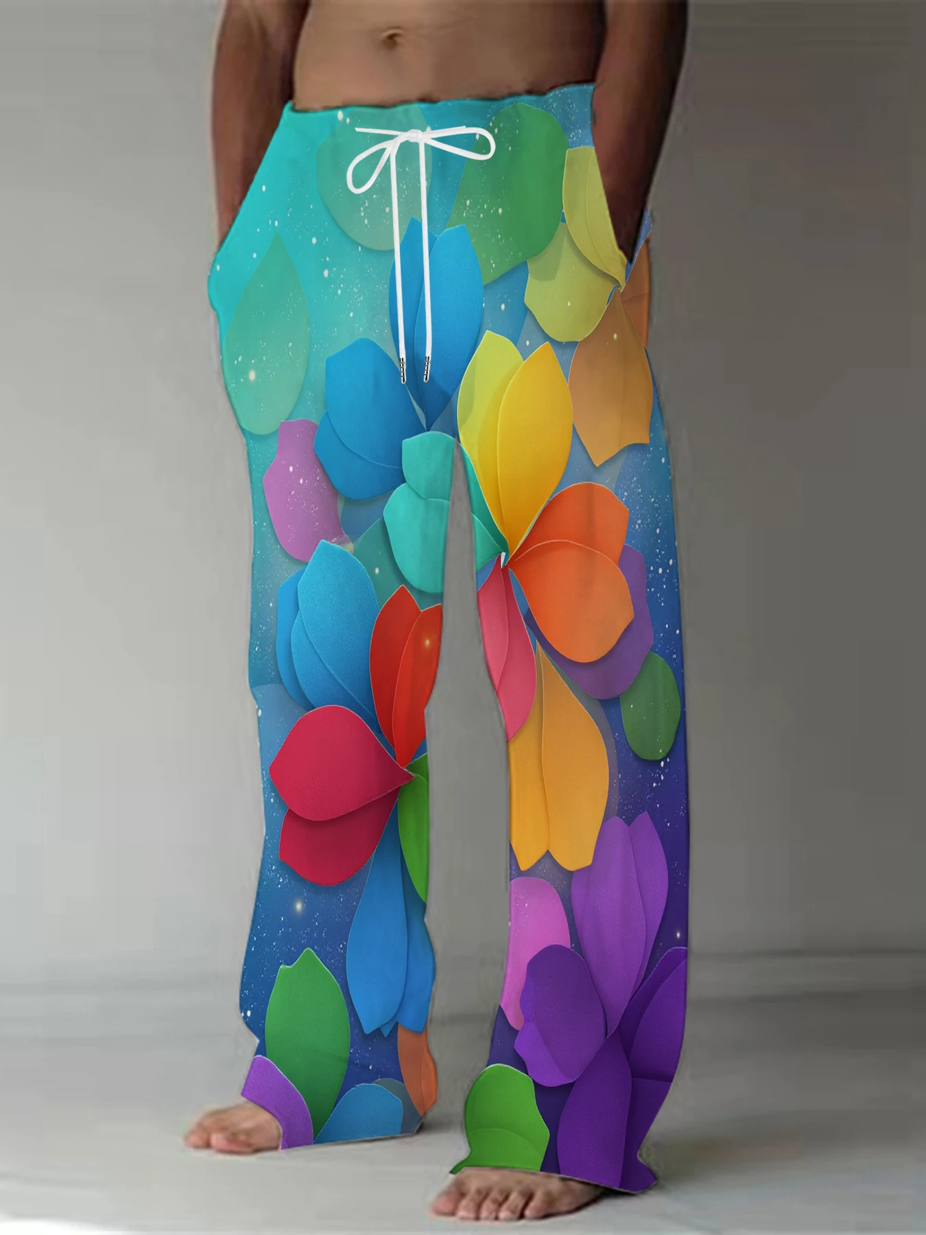 2026 Men's Printed Straight Leg Pants Vibrant Abstract Design Drawstring Waist Loose Fit Summer Beach Casual Fashion Pants
2026 Men's Printed Straight Leg Pants Vibrant Abstract Design Drawstring Waist Loose Fit Summer Beach Casual Fashion Pants