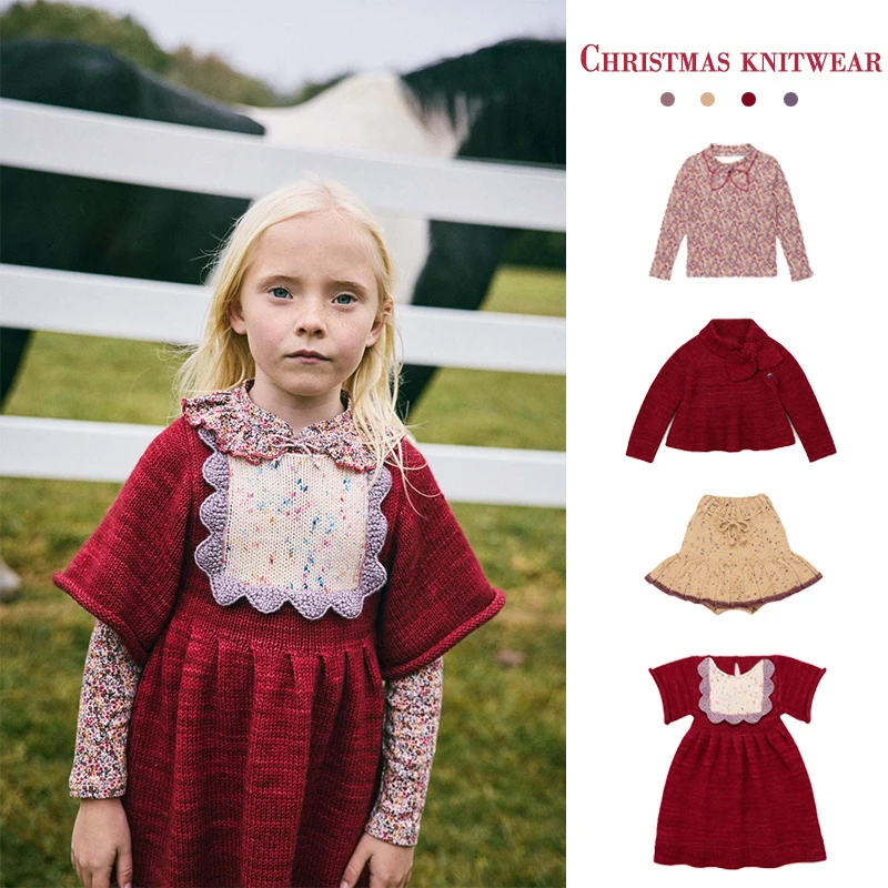 Girls Dresses Fall-Winter 2024 MP Kids Christmas Skirts Girls Tops Knitted Skirt Sets Children's Party Dresses Sweaters
Girls Dresses Fall-Winter 2024 MP Kids Christmas Skirts Girls Tops Knitted Skirt Sets Children's Party Dresses Sweaters